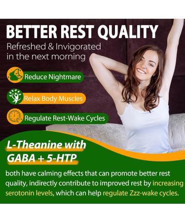 NEVISS Sugar Free L-Theanine Calm Gummies 120 Counts + Sugar Free 5-HTP Gummies 120 Counts - Buy Online on GoSupps.com