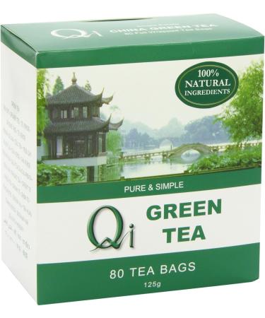 Qi Teas Organic Green 80 Teabags (Pack of 5 Total 400 Teabags) - Buy Online on GoSupps.com