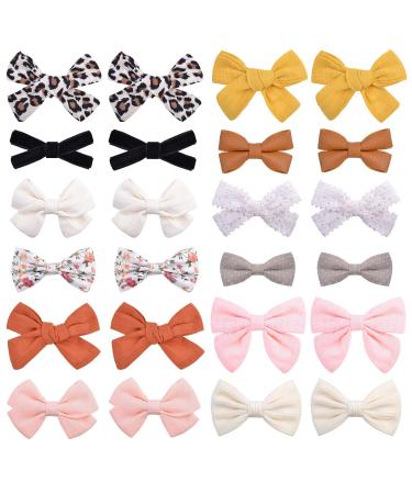 Jollybov's hair loops for babies girls completely lined crocodile chrams hair accessories for little girls toddlers children teenagers pairs 24 pieces multi -colored - Buy Online on GoSupps.com