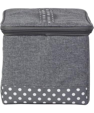 Everything Mary Collapsible Sewing Kit Organizer Box - Grey Heather | Supplies Storage Basket for Thread, Needles, Notions, & Scissors - Portable Craft Caddy - Buy Online on GoSupps.com