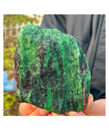 Natural red and Green raw Stone Samples Decoration ZJGIDTEM (Size : 100g)