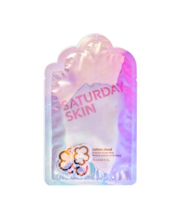 Saturday Skin Cotton Cloud Probiotic Power Beauty Mask 1 Sheet 0.84 fl oz (25 ml)