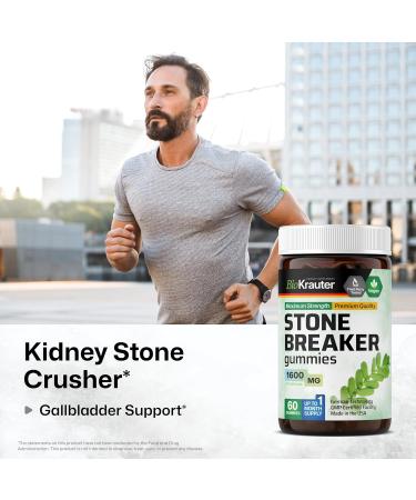 Chanca Piedra Gummies - 1600 mg Natural Kidney & Gallbladder Cleanse | Vegan Supplement for Optimal Health - Buy Online on GoSupps.com