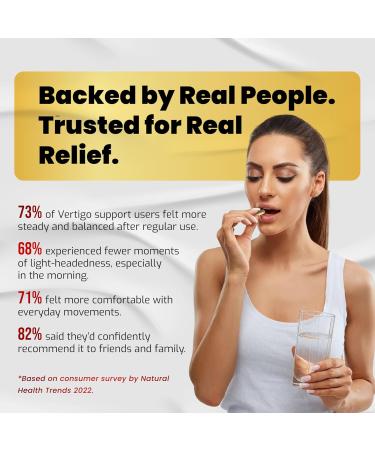 VEGATOT Vertigo Supplement 500mg *Made in USA* with Ginkgo Biloba & Lion's Mane - Inner Ear Balance Support for Dizziness - 90 Count - Buy Online on GoSupps.com