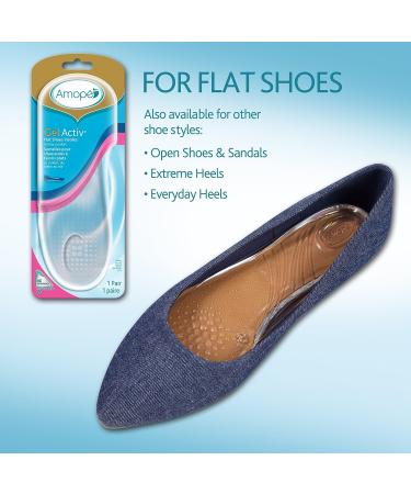 Amope Gel Activ Flat Shoes Insoles - Comfort & Support | 2 Count - Buy Online on GoSupps.com