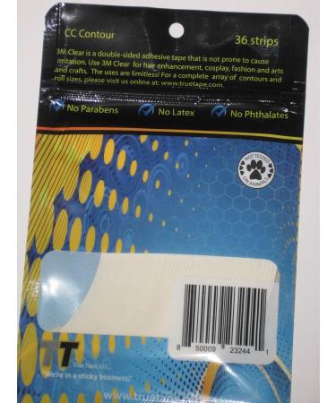 Buy 3M 1522 Die-Cut CC Contour Daily Wear Wig Adhesive - 36 Latex-Free Clear Medical Tape Strips for Secure Hold - Buy Online on GoSupps.com