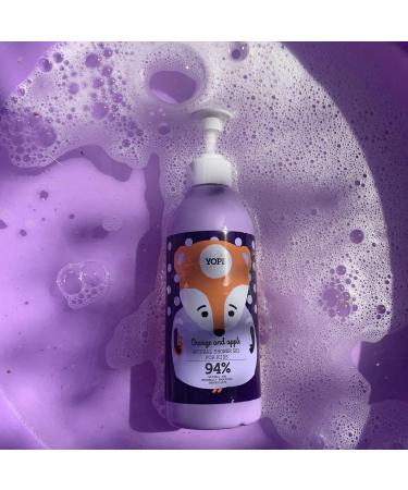 YOPE Natural shower gel for kids | Orange extract | Natural Washing ingredients | 94% natural ingredients | Orange and Apple 400 ml Orange Apple - Buy Online on GoSupps.com
