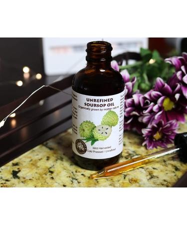 Organic Virgin Soursop Graviola Guanabana Oil - 2oz / 60ml (Undiluted & Unrefined) - Buy Online on GoSupps.com