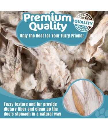 Riverside Rabbit Ears with Fur for Dogs (500g 20-25 Ears) - Very Hypoallergenic 100% Natural Air-Dried Treats For All Dogs - Large Small Adult Puppies - Raw Dog Treats - UK COMPANY 500 g (Pack of 1) - Buy Online on GoSupps.com