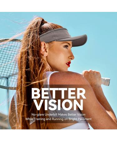 Gisdanchz Unisex Adjustable Performance Visor Cap 55-57 - Dark Grey | Shop Internationally - Buy Online on GoSupps.com