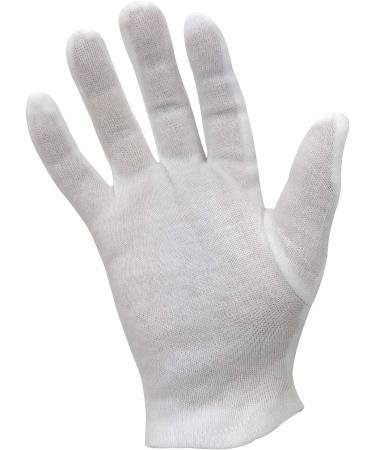 3 x Powcog White 100% Cotton Gloves in XL | Beauticians Skin Cleaning (3) - Buy Online on GoSupps.com