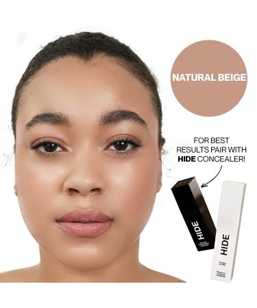 HIDE PREMIUM Liquid Foundation | Shade Finder for Perfect Match | Waterproof, Oil-Free, Medium/Full Coverage | Natural Beige 08 | 1 fl. Oz - Buy Online on GoSupps.com