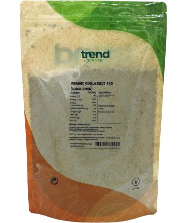 Trend Organic Nigella Seeds Perfect for a Wholesome Breakfast Vegan Certified Organic GMO-Free Mo Additives No Preservatives 1kg 1.00 kg (Pack of 1) - Buy Online on GoSupps.com
