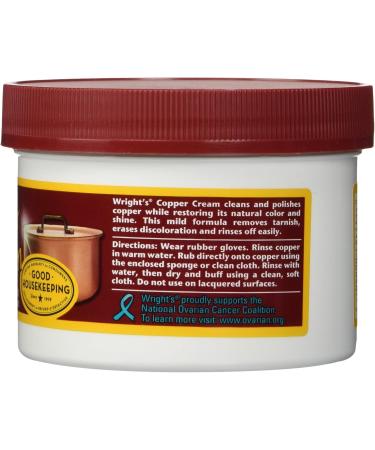 Wright's Copper & Brass Cream Cleaner - 6 Pack (8 Oz) - Non-Scratch Tarnish Remover for Effective Cleaning - Buy Online on GoSupps.com