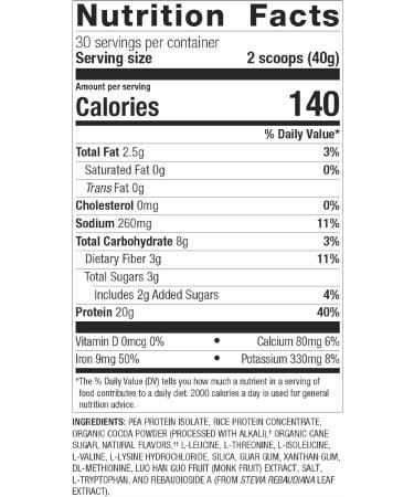 Metagenics Perfect Protein Pea & Rice with OptiProtein, Chocolate Flavor | 30 Servings - Buy Online on GoSupps.com