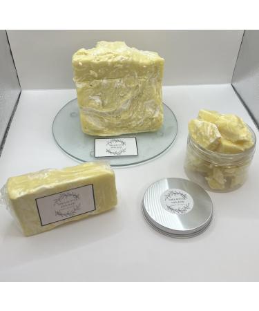 Shea Butter Raw Shea Butter - 100% Pure African Unrefined Shea Butter for Hair - Skin Moisturizer for Face Body and for Soap Making Base and DIY Whipped Lotion Oil and Lip Balm - 16oz Block 16 Ounces