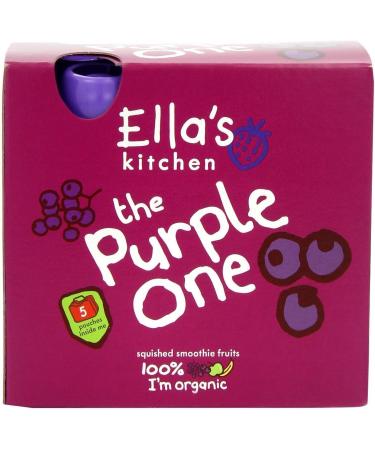 Ella's Kitchen The Purple One Smoothie Fruit 5 x 90g Lemon - Buy Online on GoSupps.com