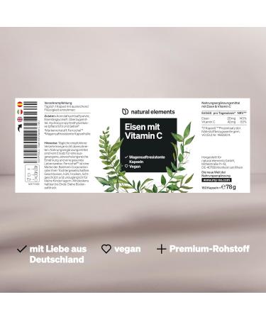 Buy Iron 20mg Capsules with Vitamin C | Vegan & Tasteless 180 Gastrointestinal Capsules Premium Ferrochel Formula - Buy Online on GoSupps.com