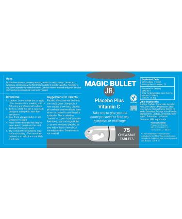 MAGIC BULLET JR. Chewable Placebo Tablets for Kids (Tangy Orange) - Help them unlock their mind's potential to face their symptoms and challenges - Buy Online on GoSupps.com