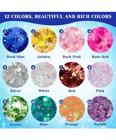 Body Glitter Gel - Yellow Festival Face & Body Glitter Liquid for Make Up DIY Nail & Lips | 50ml Glitter Gel Accessories - Buy Online on GoSupps.com