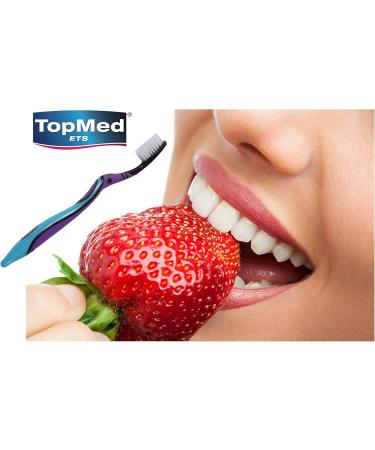 Buy Top Med ETS Smokers Toothbrush - Extra Hard (Purple & Blue) - International Shipping Available - Buy Online on GoSupps.com