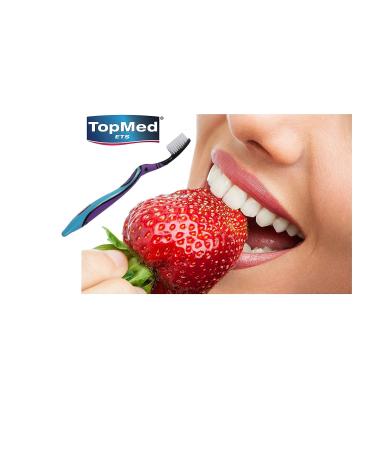 Top Med ETS Extra Hard Smokers Toothbrush - 1 Count (Color May Vary) - Buy Online on GoSupps.com