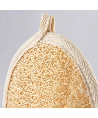 Balmy Naturel Luffa Sponge Bath Glove - Exfoliating Shower Gloves for Body Scrub & Massage - Buy Online on GoSupps.com