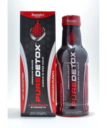Detox Pure Neometrx Same-Day Maximum Strength Detox Drink Jamaican Punch Flavor 20 Fl Oz 20 Fl Oz (Pack of 1)