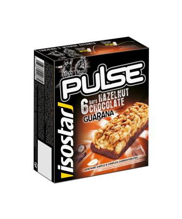 Isostar - Pulse Chocolate Hazelnut Bars - Energy Bars Source of Carbohydrates and Vitamins - Energy Supply - 1950