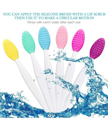 Silicone Lip Brush Double-sided Lip Brush Soft Cleaning Lip Brush Beauty Tool For Smoother Skin Cleaning Brush Set - Buy Online on GoSupps.com