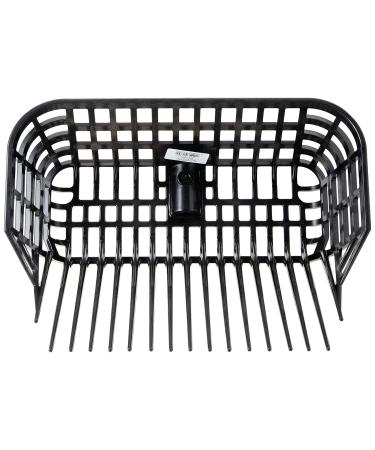 Kerbl Pale Fork without Stem - Unbreakable Plastic Bulk Fork 17 Tines 38x30 cm Chip Pink Black - Ideal for International Shipping - Buy Online on GoSupps.com