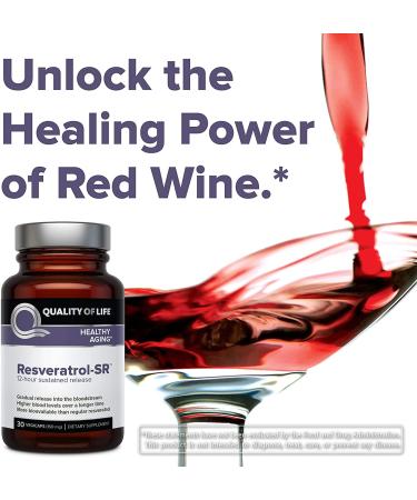 Quality of Life Labs Resveratrol-SR 150 mg - 30 Vegicaps for Antioxidant Support - Buy Online on GoSupps.com