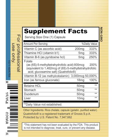 Priority One Vitamins Hemo-X 120 Capsules - Supports Red Blood Cell Production and Iron Absorption - Buy Online on GoSupps.com