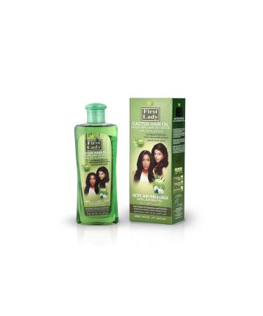 First lady cactus hair oil for women vegetable oil Ayurveda therapy 300 ml for weak and thin hair for afro Asian and European hair types