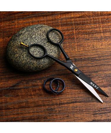 NARZ Professional Hairdressing Scissors - 6 Stainless Steel Hair Cutting Scissors for Men & Women - Ideal for Barbers & Hairdressers - Royal Black - Buy Online on GoSupps.com