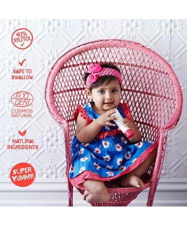 Jack N' Jill Natural Kids Toothpaste - Strawberry & Bubble Gum 2 Pack - Organic, Gluten Free, Vegan, BPA Free - Fun Toothbrushing for Kids - Buy Online on GoSupps.com