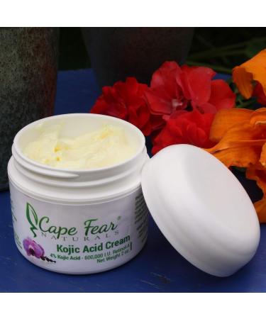 Kojic Acid Cream - Natural Skin Lightener for Even Tones | 4% Kojic Acid - 2oz Jar - Fast International Shipping - Buy Online on GoSupps.com