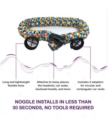 Noggle Air Vent Extender Hose - Make Backseat Cool Again | Car Travel Accessories for Kids | 6ft Black Ice - Buy Online on GoSupps.com