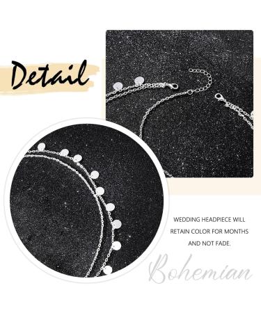 Fashband Sequins Head Chain Silver Tassel Hair Chain Festival Costume Hair Accessories for Women - Buy Online on GoSupps.com