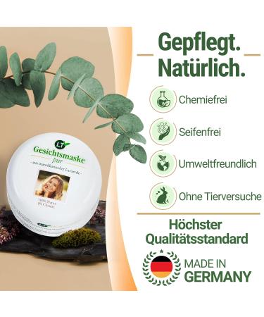 LT Nature Products Organic Face Mask - Moroccan Lavaerde | PUR | 150ml | Chemical & Soap-Free | Gentle Cleansing for Oily Skin - Buy Online on GoSupps.com