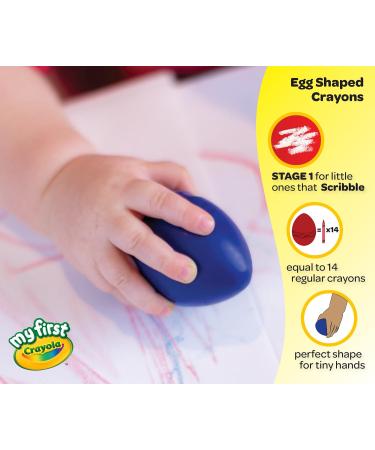 My First Crayola Palm-Grip Crayons - 6 Count Toddler-Friendly Art Tools - Buy Online on GoSupps.com
