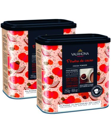 Valrhona 100% Pure Cocoa Powder (8.8 ounce) (Pack of 2)