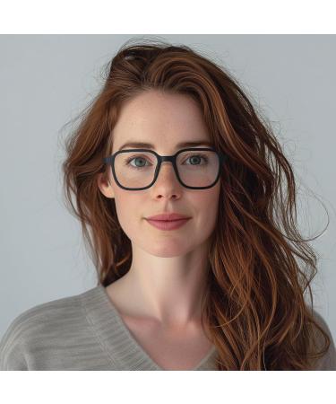 Shop Stylish London Mole Glasses | Hollywood Square Reading Glasses | Unisex Cool Readers with Matt-Black Spring Hinges 2.5x - Buy Online on GoSupps.com