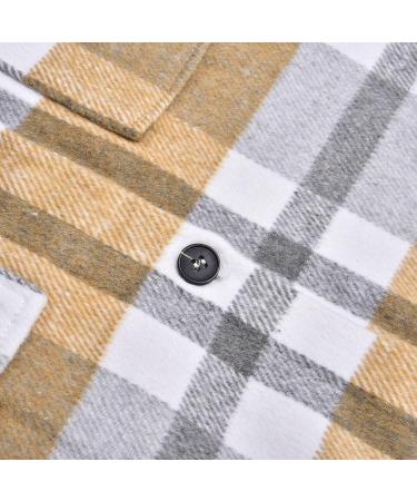 Gefomuofe Blouse Women's Loose Tunic Cotton Linen Blouse Summer Tunic Summer Oversized Casual Look Shirt Blouse O-Neck with Button Placket and Pocket Elegant Plain Office Blouses Office Shirt Khaki L - Buy Online on GoSupps.com