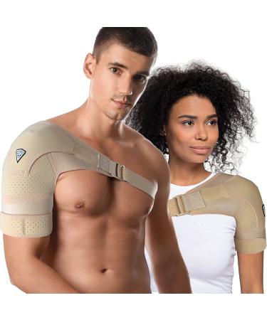 Shoulder Brace for Torn Rotator Cuff - Pain Relief & Support | Compression Sleeve for Stability & Recovery - Small/Medium - Men & Women - Buy Online on GoSupps.com