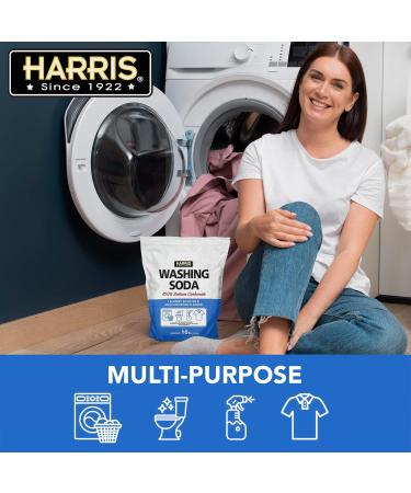 Harris Washing Soda 10lb - Sodium Carbonate Laundry Booster & Multipurpose Cleaner for Effective Cleaning | International Shipping Available - Buy Online on GoSupps.com
