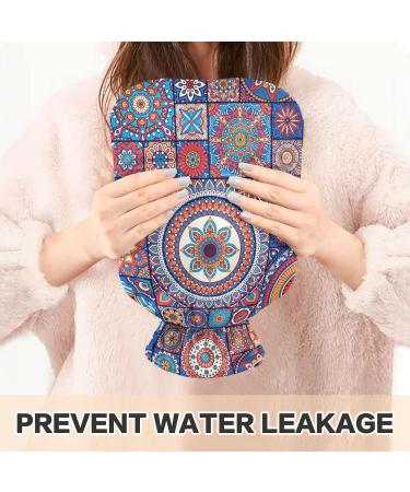Buy Naanle Ethnic Mandala Hot Water Bottle - 2L Large Transparent Heat & Cold Therapy for Pain Relief - Ideal for Bed Hands & Feet Warmers - Buy Online on GoSupps.com