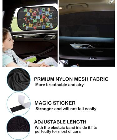 Tevlaphee Auto Sonnenschutz f r Kinder Universeller UV-Schutz f r Seitenscheiben | Mesh Material f r Babys Kinder & Haustiere - Buy Online on GoSupps.com