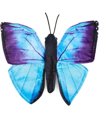 Zappi Co 100% Recycled Plush Blue Morpho Butterfly Toy - 28.5cm | Eco-Friendly Stuffed Animal for Newborns - Buy Online on GoSupps.com