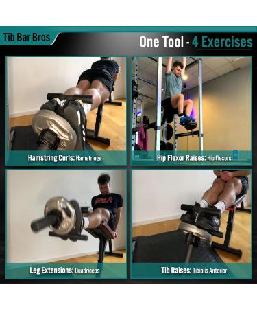 Tib Bar Bros 50mm Tibialis Coach - Shin Fitness & ATG Knees Over Toes with Clamp for Tibialis Anterior Training - Buy Online on GoSupps.com